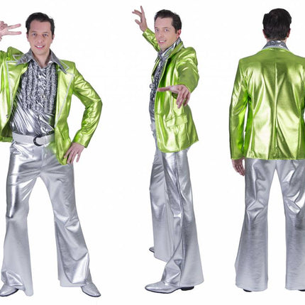 e-carnavalskleding-SYK Disco Fever pak Herman groen heren