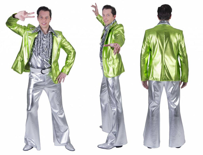 e-carnavalskleding-SYK Disco Fever pak Herman groen heren