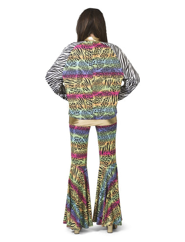e-carnavalskleding-SYK Disco jasje Olivia dieren print