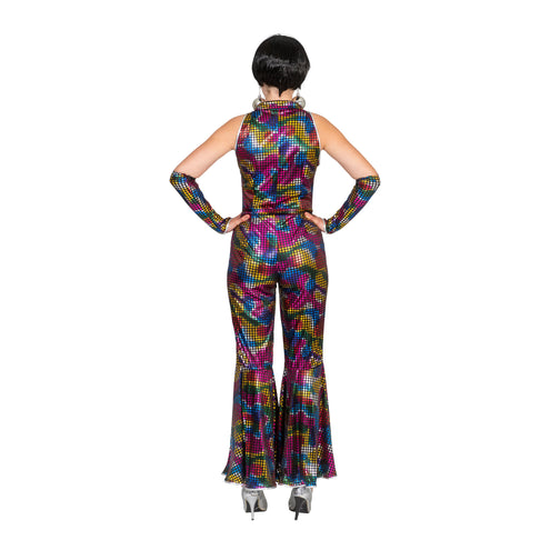 e-carnavalskleding-SYK Disco Jumpsuit Amber met glitters