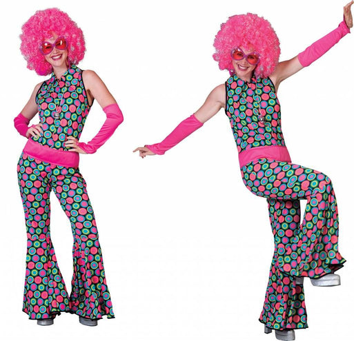 e-carnavalskleding-SYK Disco Polka Jumpsuit voor dames
