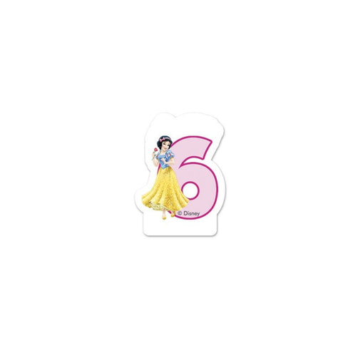 e-carnavalskleding-SYK Disney Princess Happy Birthday kaars 6 jaar