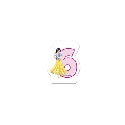 e-carnavalskleding-SYK Disney Princess Happy Birthday kaars 6 jaar