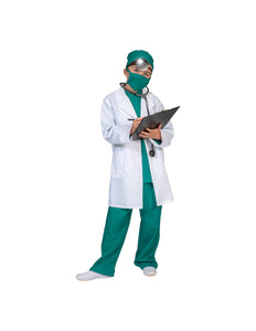 e-carnavalskleding-SYK Dokter jas pak David kinderen uniseks