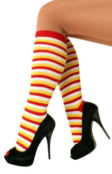 e-carnavalskleding-SYK Doruskousen rood/wit/geel one size