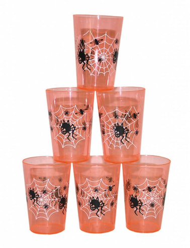 e-carnavalskleding-SYK Drink bekers met spinnenweb print