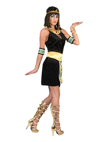 e-carnavalskleding-SYK Egyptische Cleopatra jurk zwart