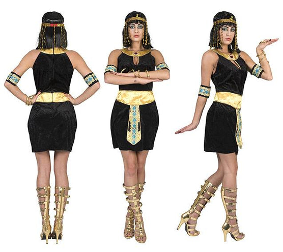 e-carnavalskleding-SYK Egyptische Cleopatra jurk zwart