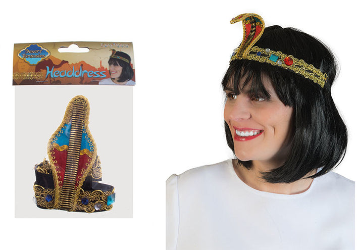 e-carnavalskleding-SYK Egyptische hoofdband met nep stenen