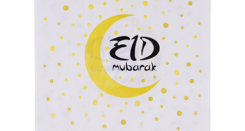 e-carnavalskleding-SYK Eid Mubarak servetten 20 stuks
