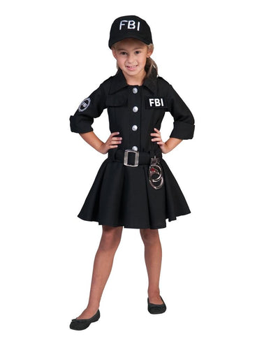 e-carnavalskleding-SYK FBI kinder jurkje Arianne