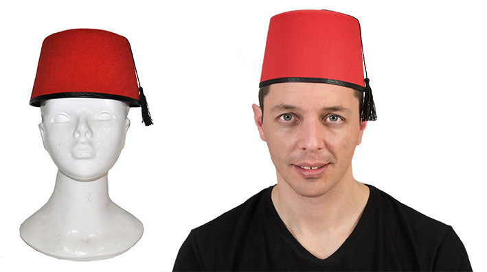 e-carnavalskleding-SYK Fez hoed Amin met zwarte kwast