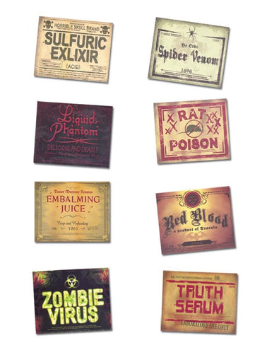 e-carnavalskleding-SYK Fles stickers voor Halloween