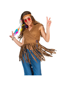 e-carnavalskleding-SYK Flower power shirt Evi dames
