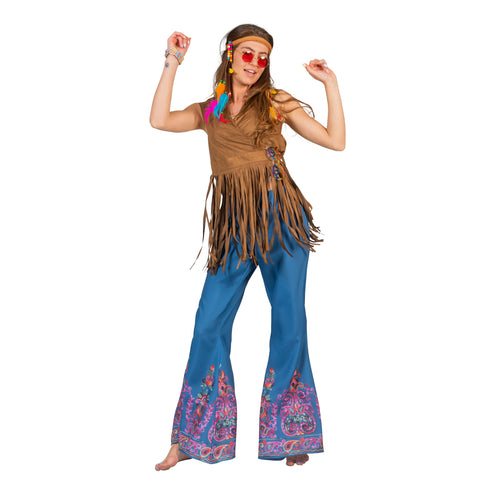 e-carnavalskleding-SYK Flower power shirt Evi dames