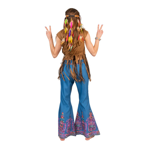 e-carnavalskleding-SYK Flower power shirt Evi dames