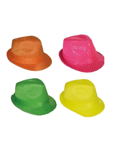 e-carnavalskleding-SYK Fluor roze hoed