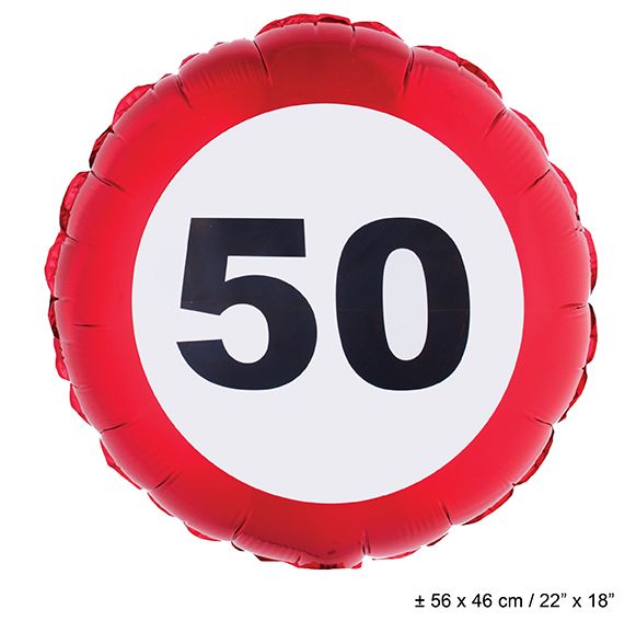 e-carnavalskleding-SYK Folie ballon leeftijd 50