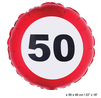 e-carnavalskleding-SYK Folie ballon leeftijd 50