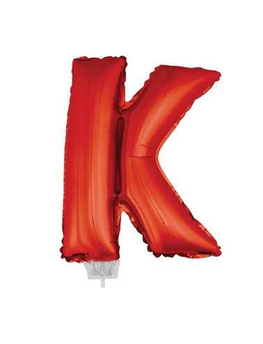 e-carnavalskleding-SYK Folie ballon letter K Rood