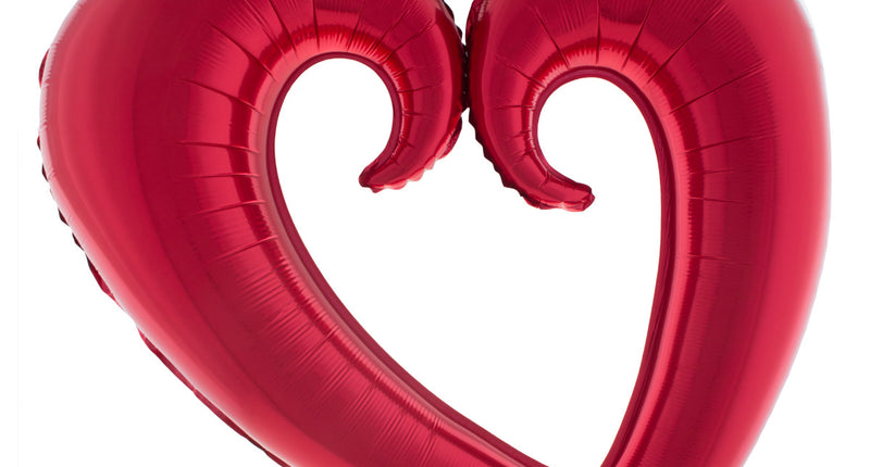 e-carnavalskleding-SYK Folie ballon rood hart