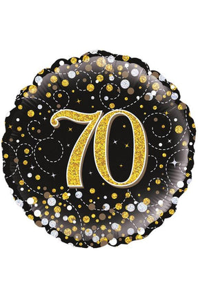 e-carnavalskleding-SYK Folie ballon Sparkling 70 jaar 45.7cm