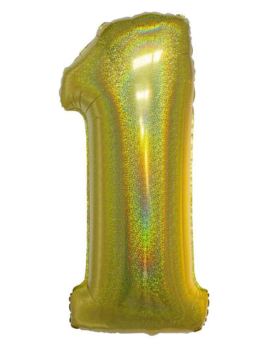 e-carnavalskleding-SYK Folieballon 102 cm glitter goud