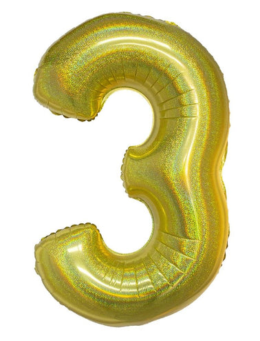 e-carnavalskleding-SYK Folieballon 102 cm glitter goud