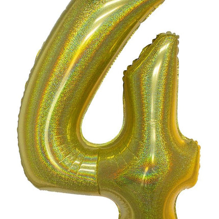 e-carnavalskleding-SYK Folieballon 102 cm glitter goud