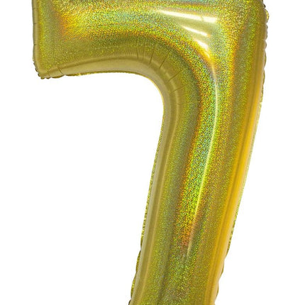 e-carnavalskleding-SYK Folieballon 102 cm glitter goud