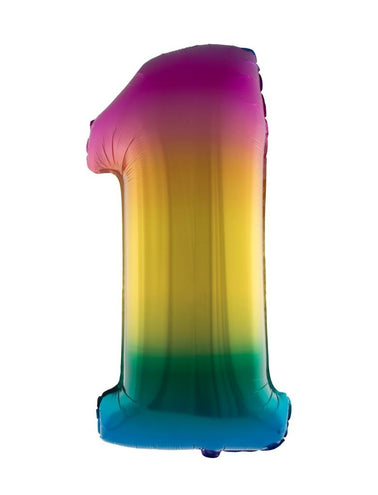 e-carnavalskleding-SYK Folieballon 102 cm regenboog