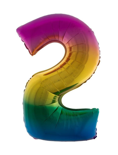 e-carnavalskleding-SYK Folieballon 102 cm regenboog