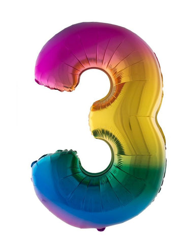 e-carnavalskleding-SYK Folieballon 102 cm regenboog