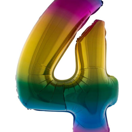 e-carnavalskleding-SYK Folieballon 102 cm regenboog