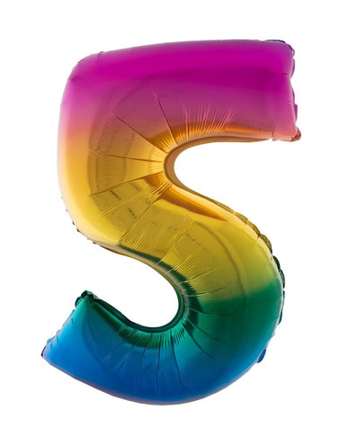e-carnavalskleding-SYK Folieballon 102 cm regenboog