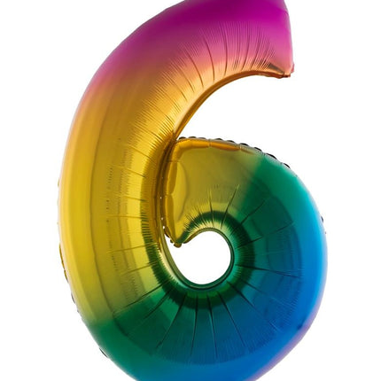 e-carnavalskleding-SYK Folieballon 102 cm regenboog