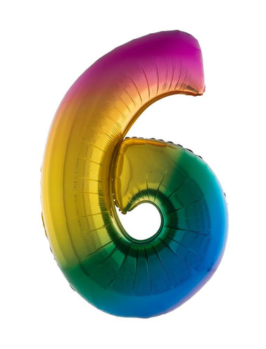 e-carnavalskleding-SYK Folieballon 102 cm regenboog