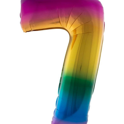 e-carnavalskleding-SYK Folieballon 102 cm regenboog