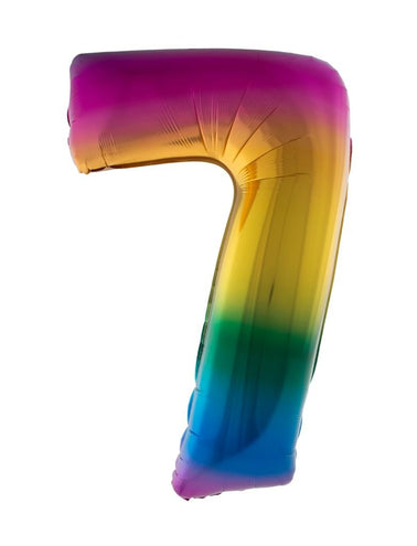 e-carnavalskleding-SYK Folieballon 102 cm regenboog