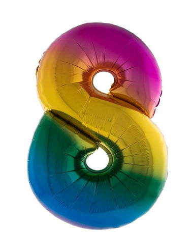 e-carnavalskleding-SYK Folieballon 102 cm regenboog