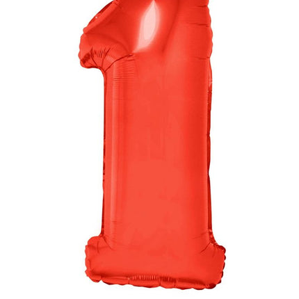 e-carnavalskleding-SYK Folieballon 102 cm rood