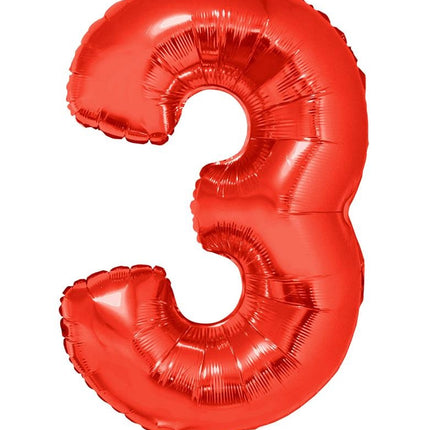 e-carnavalskleding-SYK Folieballon 102 cm rood