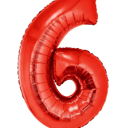 e-carnavalskleding-SYK Folieballon 102 cm rood