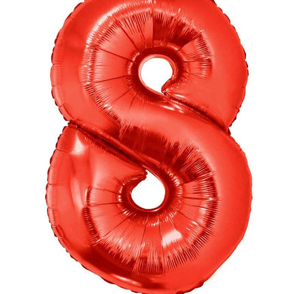 e-carnavalskleding-SYK Folieballon 102 cm rood