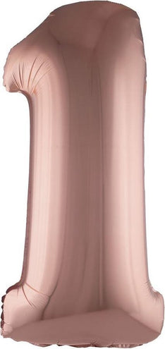 e-carnavalskleding-SYK Folieballon 102 cm rose goud