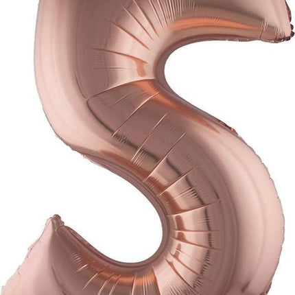 e-carnavalskleding-SYK Folieballon 102 cm rose goud