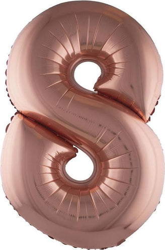 e-carnavalskleding-SYK Folieballon 102 cm rose goud