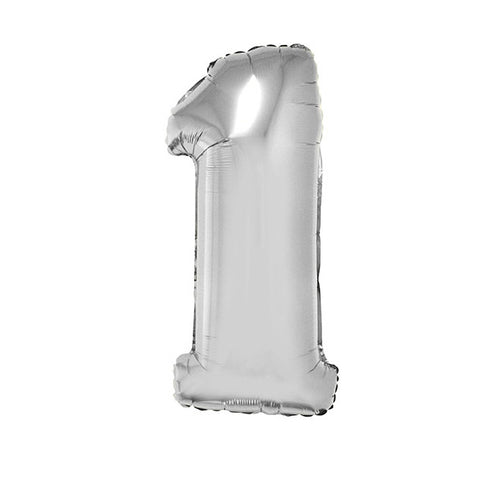 e-carnavalskleding-SYK Folieballon 102 cm zilver