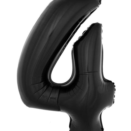 e-carnavalskleding-SYK Folieballon 102 cm zwart