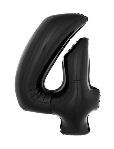 e-carnavalskleding-SYK Folieballon 102 cm zwart